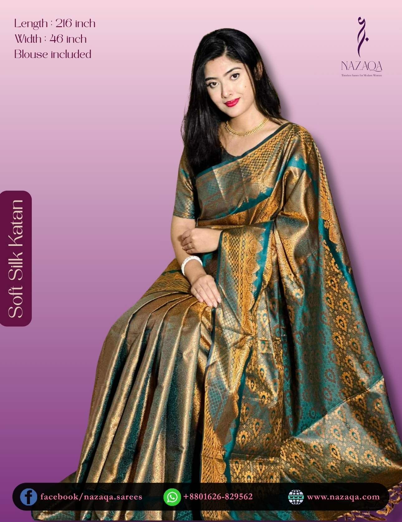 Soft Silk Katan Saree Image