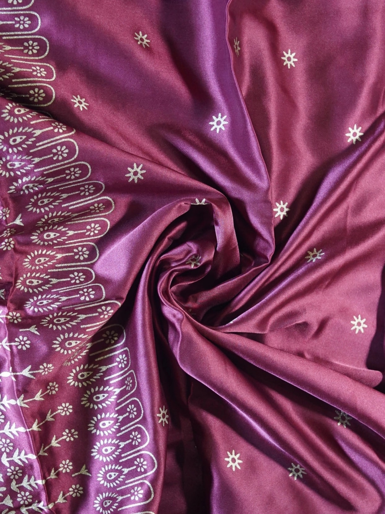 Maroon Japani Silk 