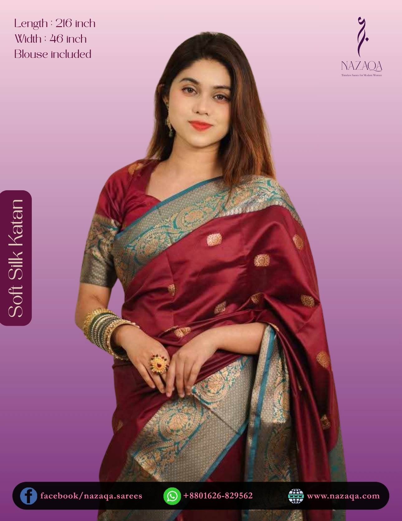 Soft Silk Katan Saree Image