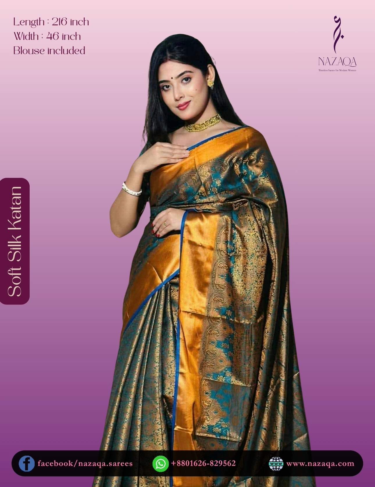 Soft Silk Katan Saree Image